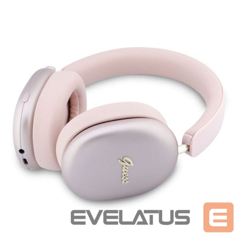 Wireless headphones Guess Metallic Script Logo ENC Wireless Headphone Pink