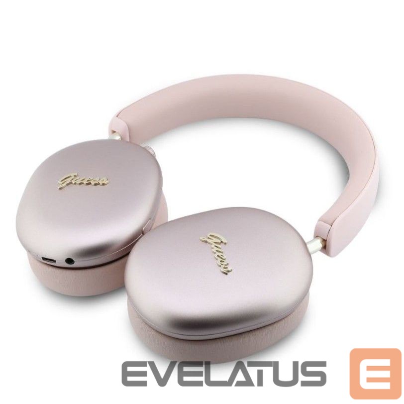 Wireless headphones Guess Metallic Script Logo ENC Wireless Headphone Pink