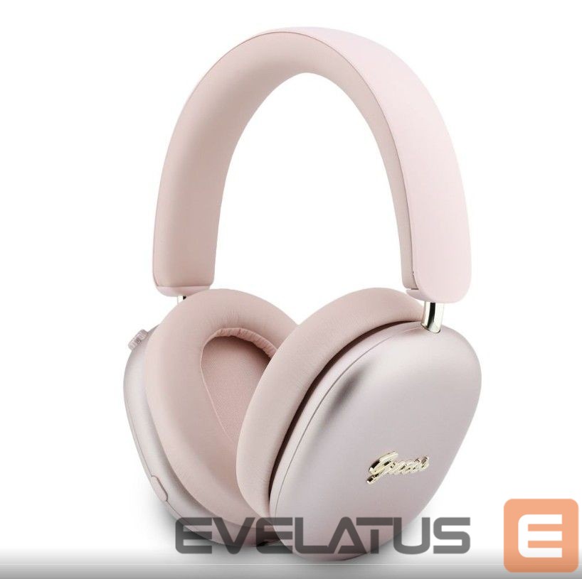 Wireless headphones Guess Metallic Script Logo ENC Wireless Headphone Pink