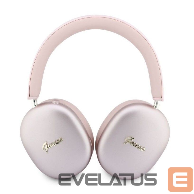 Wireless headphones Guess Metallic Script Logo ENC Wireless Headphone Pink