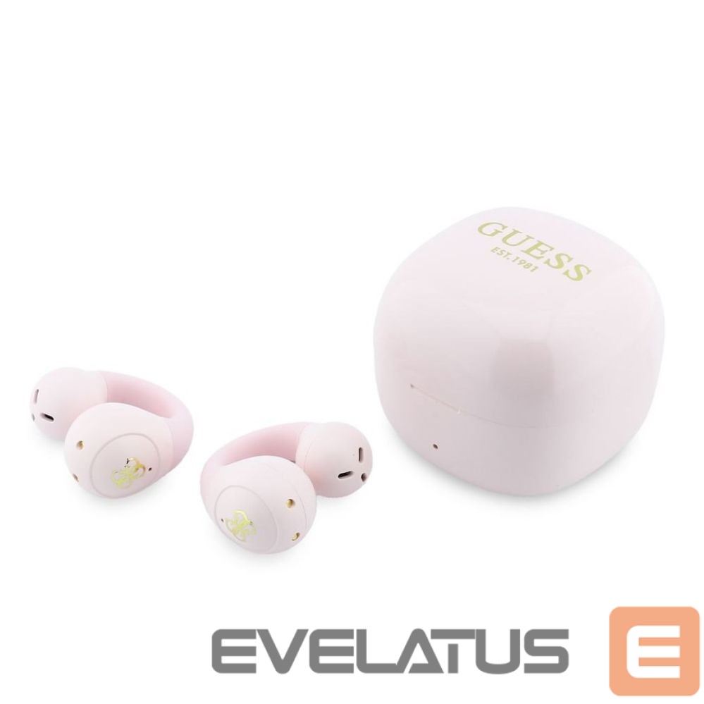 Wireless headphones Guess Mini Classic Logo OWS Wireless Earphones Pink