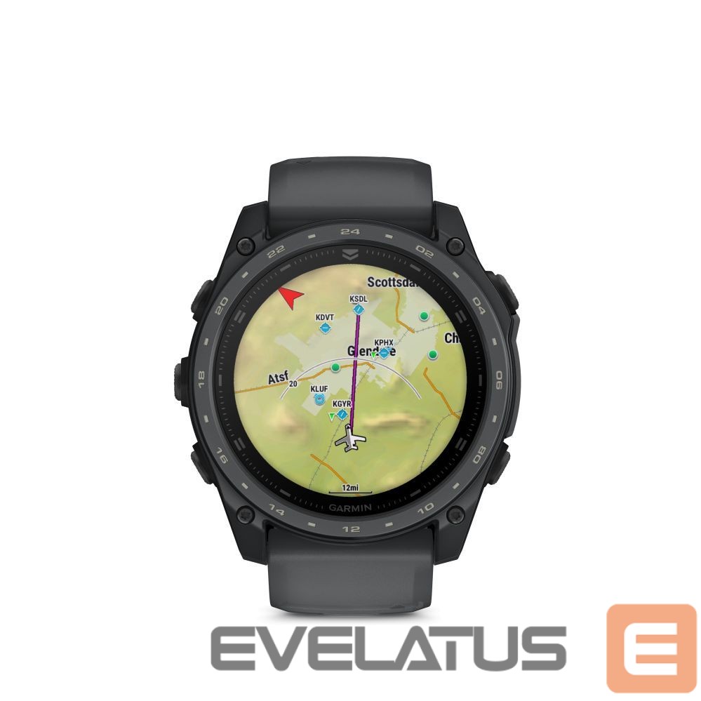 Smart watches Garmin tactix 8 – 51 mm, AMOLED, Cerakote Coating Includes Applied Ballistics Ultralight Solver and Slate Grey
