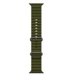 Strap iWear  S1 Grooved Soft Silicone 20mm strap for Apple Watch 49mm / 45mm / 44mm / 42mm Khaki Green