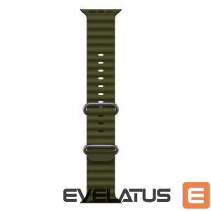 Strap iWear  S1 Grooved Soft Silicone 20mm strap for Apple Watch 49mm / 45mm / 44mm / 42mm Khaki Green