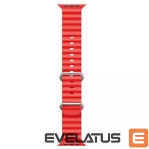 Strap iWear  S1 Grooved Soft Silicone 20mm strap for Apple Watch 49mm / 45mm / 44mm / 42mm Red
