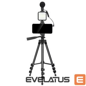 Selfie stick Elight  M5 Vlog Smartphone Fix Video & Photo kit with Led light / Microphone / Tripod 1.3m / remote 