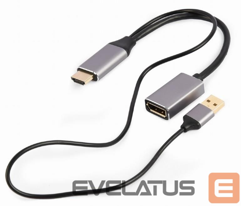 Modules and transceivers Gembird I/O ADAPTER HDMI TO DP/BLACK A-HDMIM-DPF-02