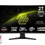 Monitor MSI  LCD Monitor||MAG 274CQF|27"|Gaming/Curved|Matte|Panel VA|2560x1440|16:9|180Hz|0.5 ms|Colour Black|MAG274CQF 