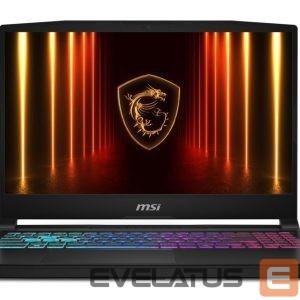 Laptop computer MSI  Notebook||CPU Intel® CoreT i7|i7-14650HX|15.6 "|1920 x 1080 pixels|RAM 16 GB|DDR5-SDRAM|SSD 512 GB|Discrete graphics NVIDIA GeForce RTX 5060|8 GB|On-board graphics Yes|Numeric keypad Yes|OS installed Windows 11 Home|Colour Black|Weight 2.4 kg|5600 MHz|KATANA15HXB14WFK-610NL 