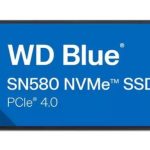 Hard drive SSD Western Digital  SSD||600xTBW rating|Read speed 4150 MB/s|Write speed 4150 MB/s|NVMe Yes|PCI Express 4.0|M.2|1000 GB|Blue SN580|WDS100T3B1E-00CHF0 