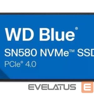 Hard drive SSD Western Digital  SSD||600xTBW rating|Read speed 4150 MB/s|Write speed 4150 MB/s|NVMe Yes|PCI Express 4.0|M.2|1000 GB|Blue SN580|WDS100T3B1E-00CHF0 