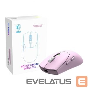 Computer mouse MSI  MOUSE USB OPTICAL WRL GAMING/FORGE GM340 WRL VIOLET 