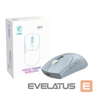 Computer mouse MSI  MOUSE USB OPTICAL WRL GAMING/FORGE GM340 WRL SKY 