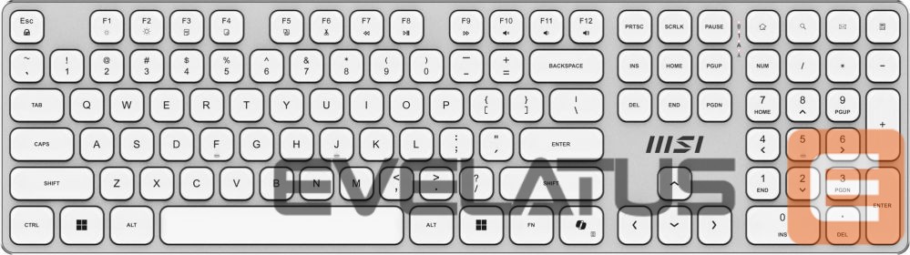 Computer keyboard MSI KEYBOARD +MOUSE/FORGE K210 W COMBO WHITE