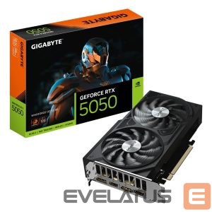 Graphic card / Video cards Gigabyte  Graphics Card||NVIDIA|GeForce RTX 5050|2587 MHz|8 GB|GDDR6|128 bit|PCI Express 5.0|Active|GV-N5050WF2OCV2-8GD 