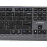 Computer keyboard Gembird  KEYBOARD +MOUSE WRL ENG/BK KBS-WPS-02 
