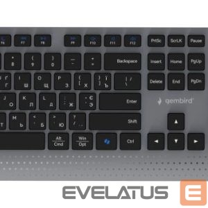 Computer keyboard Gembird  KEYBOARD +MOUSE WRL CYRILLIC/BK KBS-WPS-02-CYRL 