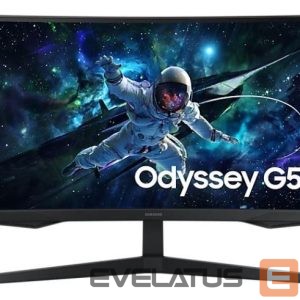 Monitor Samsung  LCD Monitor||LS27CG552EUXEN|27"|Gaming/Curved|Panel VA|2560x1440|16:9|165 Hz|Matte|1 ms|Height adjustable|Colour Black|LS27CG552EUXEN 