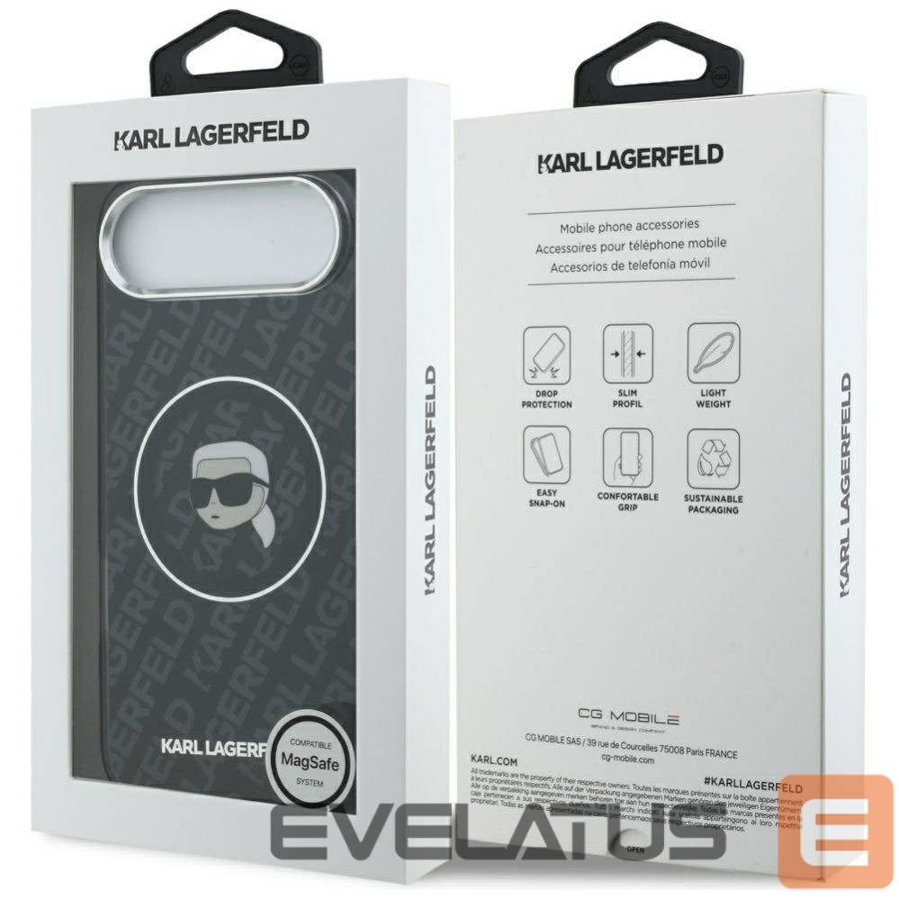 Other goods Karl Lagerfeld Karl Lagerfeld IML Karl Head Logo MagSafe Case for iPhone 17 Air - Black