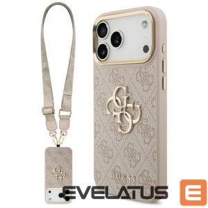 Other goods Guess  Guess 4G Big 4G Classic Logo Big Strap Metal Buttons Case for iPhone 17 Pro Max - Pink 