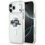 Other goods Karl Lagerfeld  Karl Lagerfeld IML Glitter Karl & Choupette Sketch Logo MagSafe Case for iPhone 17 Pro Max - Clear 