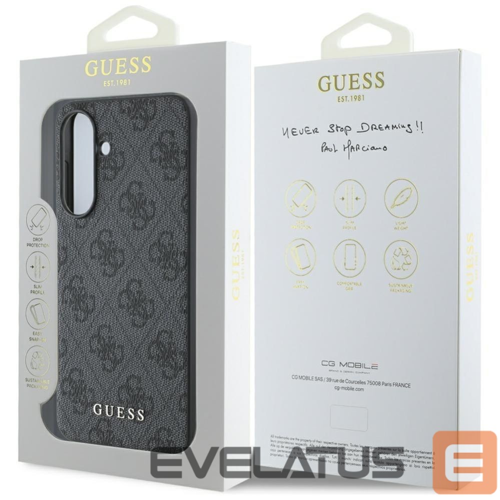Other goods Guess Guess 4G Metal Gold Logo Case for Samsung Galaxy A56 - Black