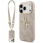 Other goods Guess  Guess 4G Big 4G Classic Logo Big Strap Metal Buttons Case for iPhone 17 Pro - Pink 