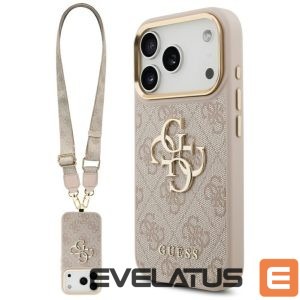 Other goods Guess  Guess 4G Big 4G Classic Logo Big Strap Metal Buttons Case for iPhone 17 Pro - Pink 