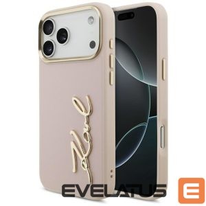 Back panel cover Karl Lagerfeld  Karl Lagerfeld Karl Script Logo Case for iPhone 17 Pro Max - Pink 