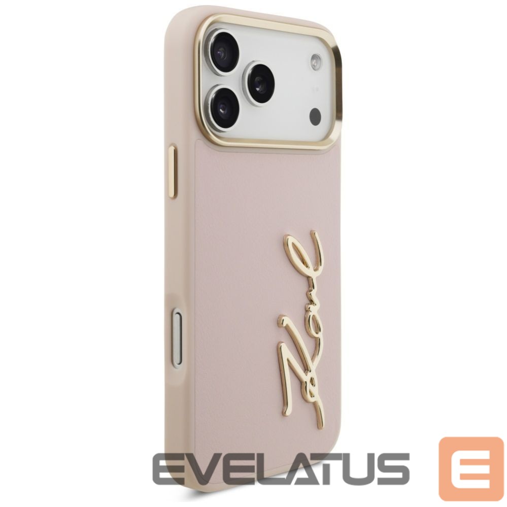 Back panel cover Karl Lagerfeld Karl Lagerfeld Karl Script Logo Case for iPhone 17 Pro Max - Pink