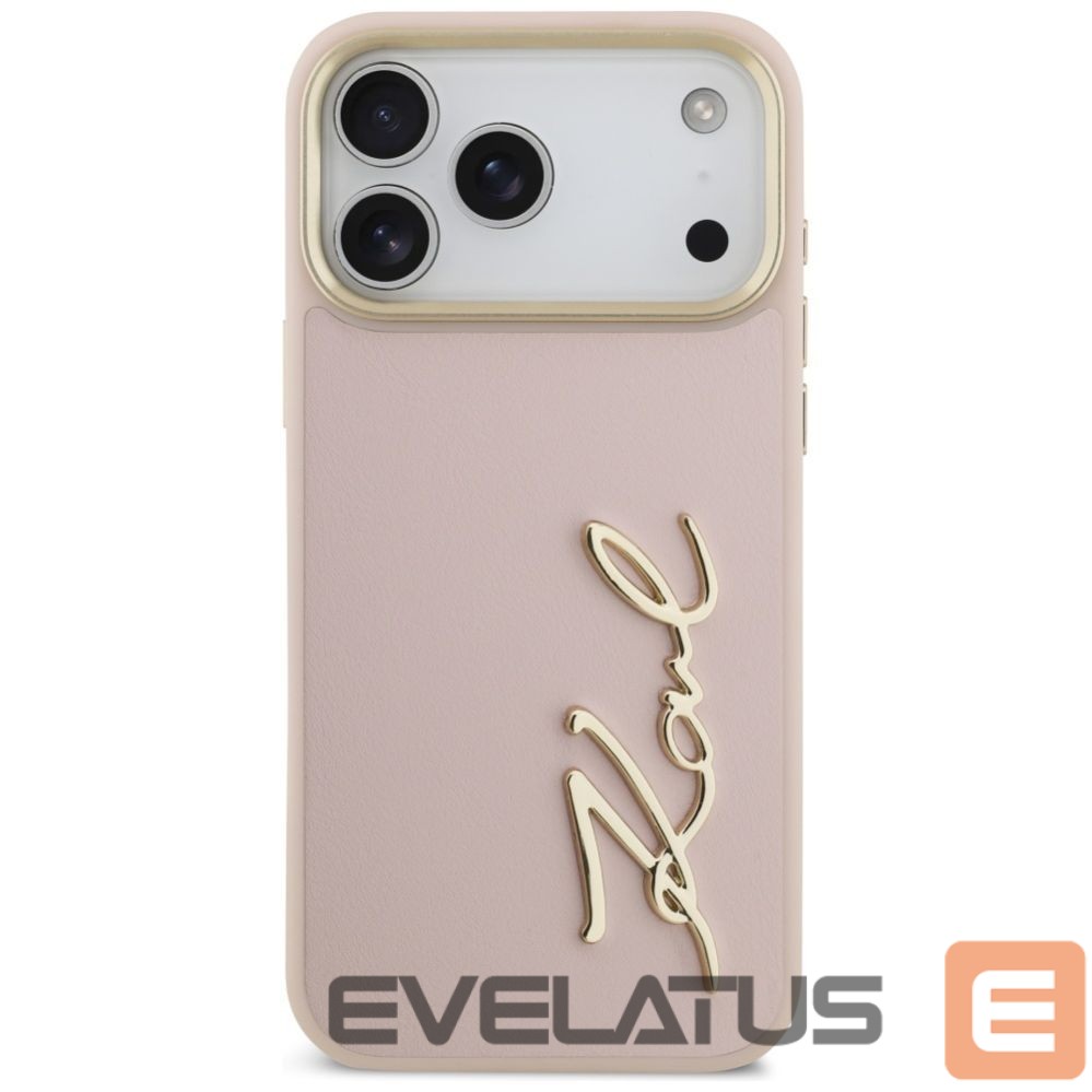 Back panel cover Karl Lagerfeld Karl Lagerfeld Karl Script Logo Case for iPhone 17 Pro Max - Pink