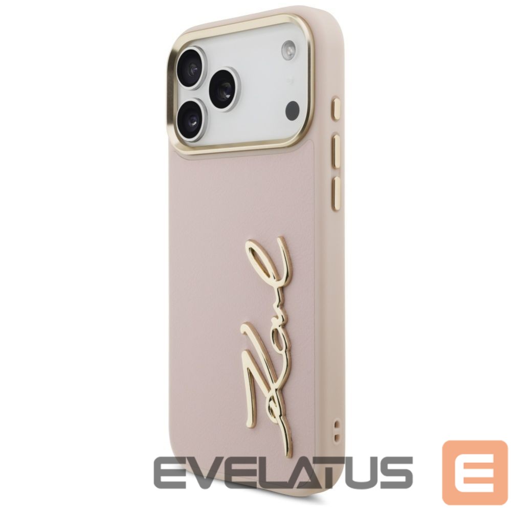 Back panel cover Karl Lagerfeld Karl Lagerfeld Karl Script Logo Case for iPhone 17 Pro Max - Pink