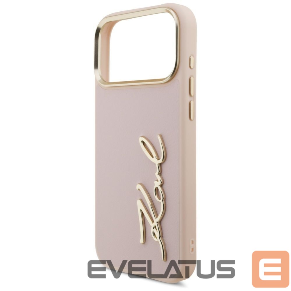Back panel cover Karl Lagerfeld Karl Lagerfeld Karl Script Logo Case for iPhone 17 Pro Max - Pink