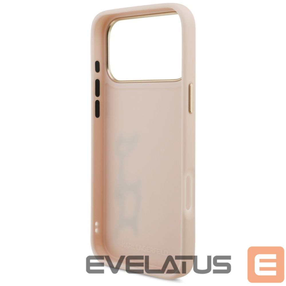 Back panel cover Karl Lagerfeld Karl Lagerfeld Karl Script Logo Case for iPhone 17 Pro Max - Pink