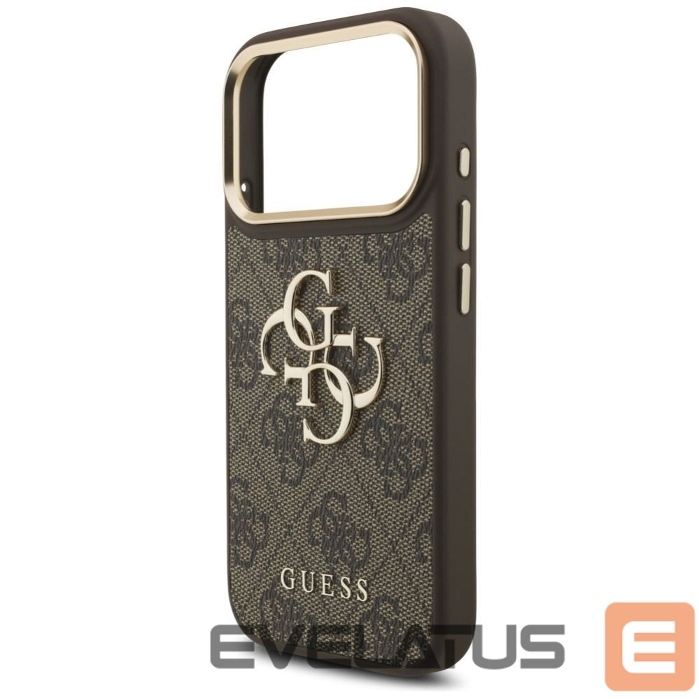 Other goods Guess Guess 4G Big 4G Classic Logo Big Strap Metal Buttons Case for iPhone 17 Pro - Brown