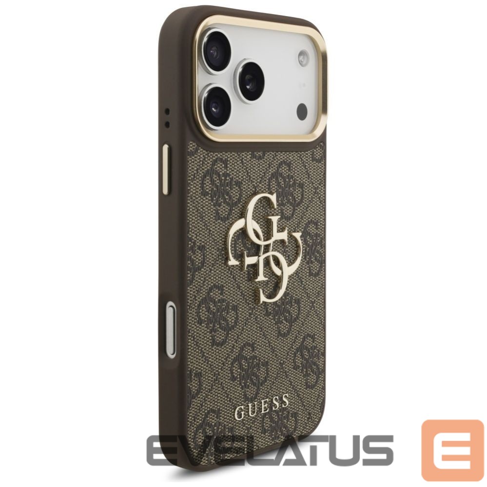 Other goods Guess Guess 4G Big 4G Classic Logo Big Strap Metal Buttons Case for iPhone 17 Pro Max - Brown