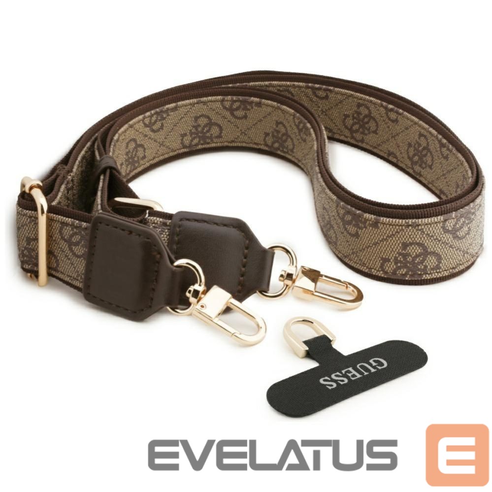 Other goods Guess Guess 4G Big 4G Classic Logo Big Strap Metal Buttons Case for iPhone 17 Pro Max - Brown