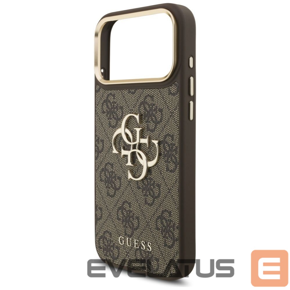 Other goods Guess Guess 4G Big 4G Classic Logo Big Strap Metal Buttons Case for iPhone 17 Pro Max - Brown