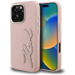 Other goods Karl Lagerfeld  Karl Lagerfeld FW Grained Signature Logo iPhone 16 Pro Max Case - Pink 
