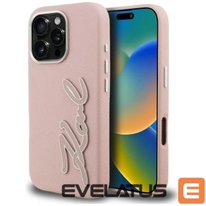 Other goods Karl Lagerfeld  Karl Lagerfeld FW Grained Signature Logo iPhone 16 Pro Case - Pink 