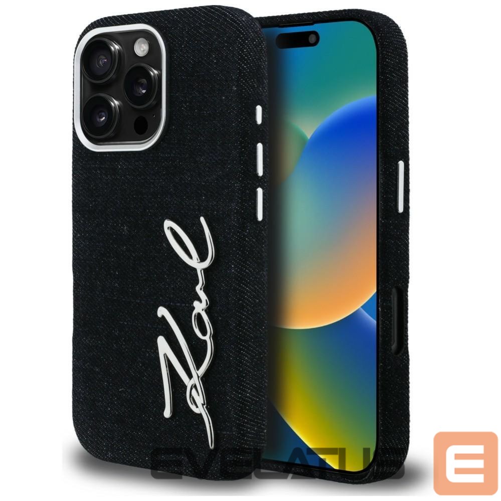 Other goods Karl Lagerfeld Karl Lagerfeld FW Jeans Signature Logo iPhone 16 Pro Case - Black