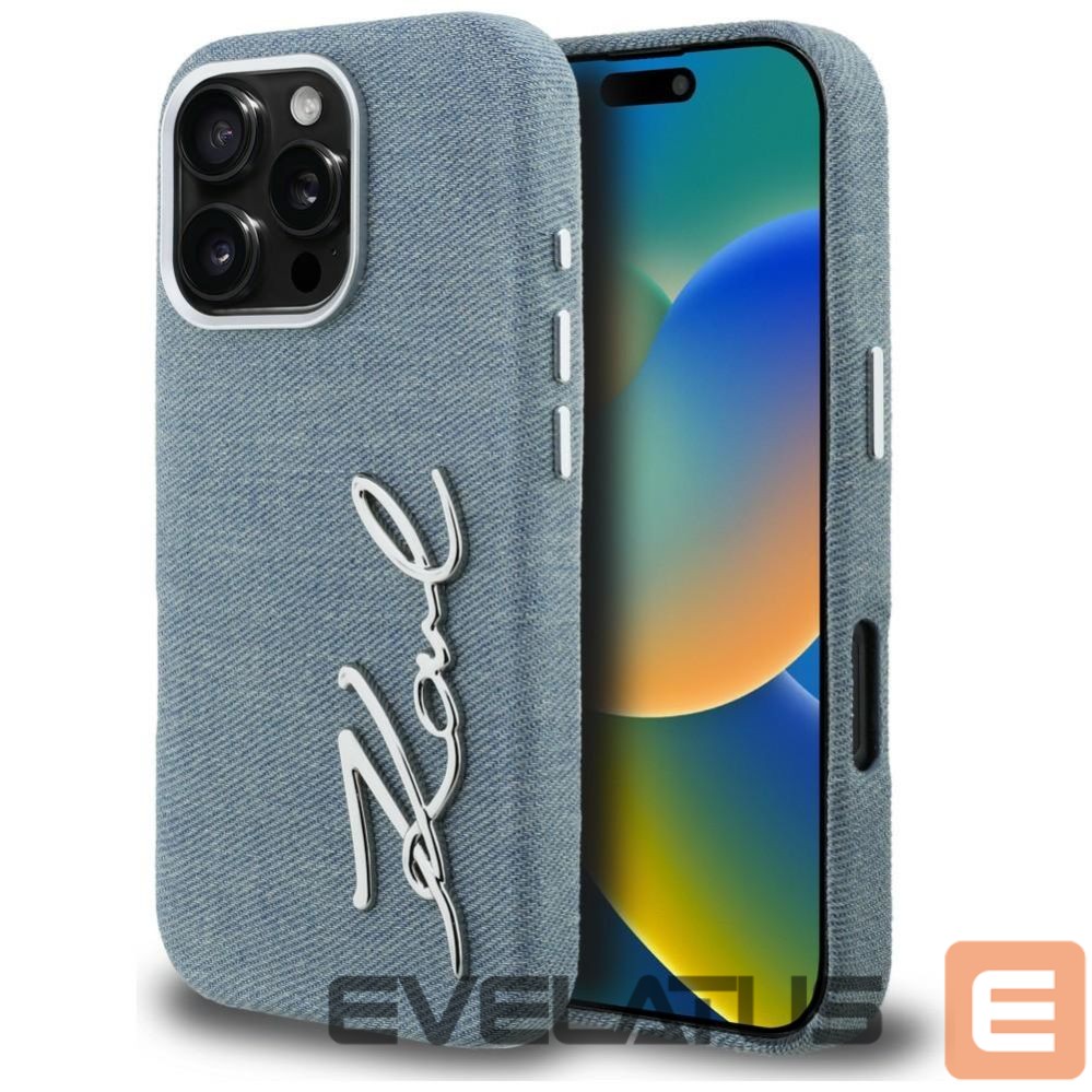 Other goods Karl Lagerfeld Karl Lagerfeld FW Jeans Signature Logo iPhone 16 Pro Case - Blue