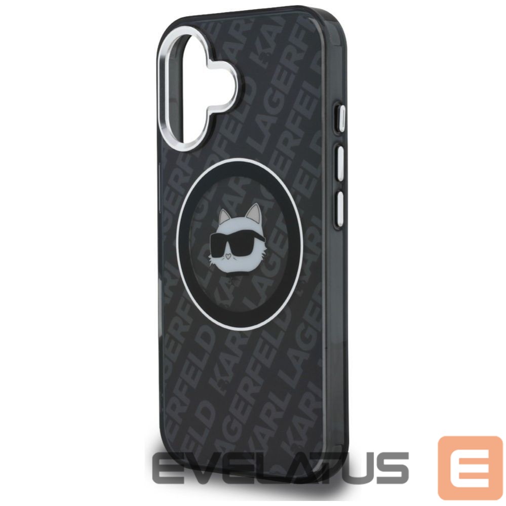 Other goods Karl Lagerfeld Karl Lagerfeld IML Choupette Head Logo MagSafe Case for iPhone 16 - Black
