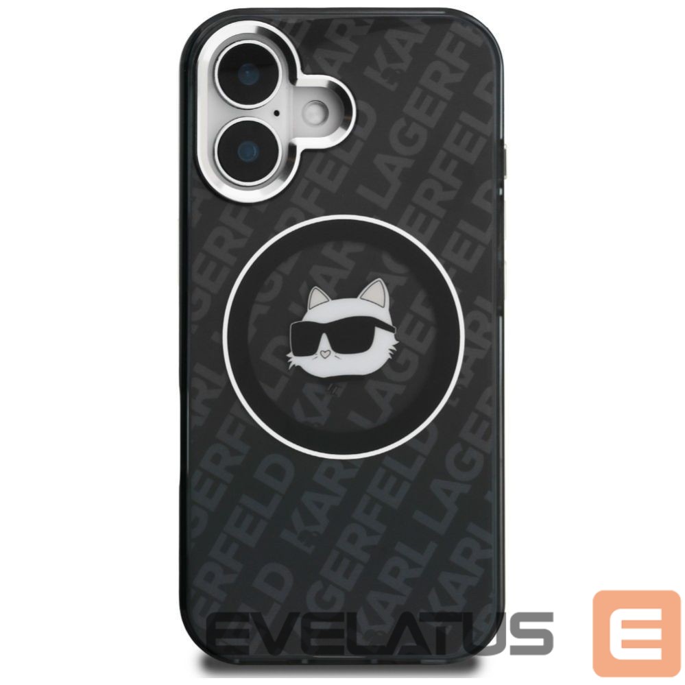 Other goods Karl Lagerfeld Karl Lagerfeld IML Choupette Head Logo MagSafe Case for iPhone 16 - Black