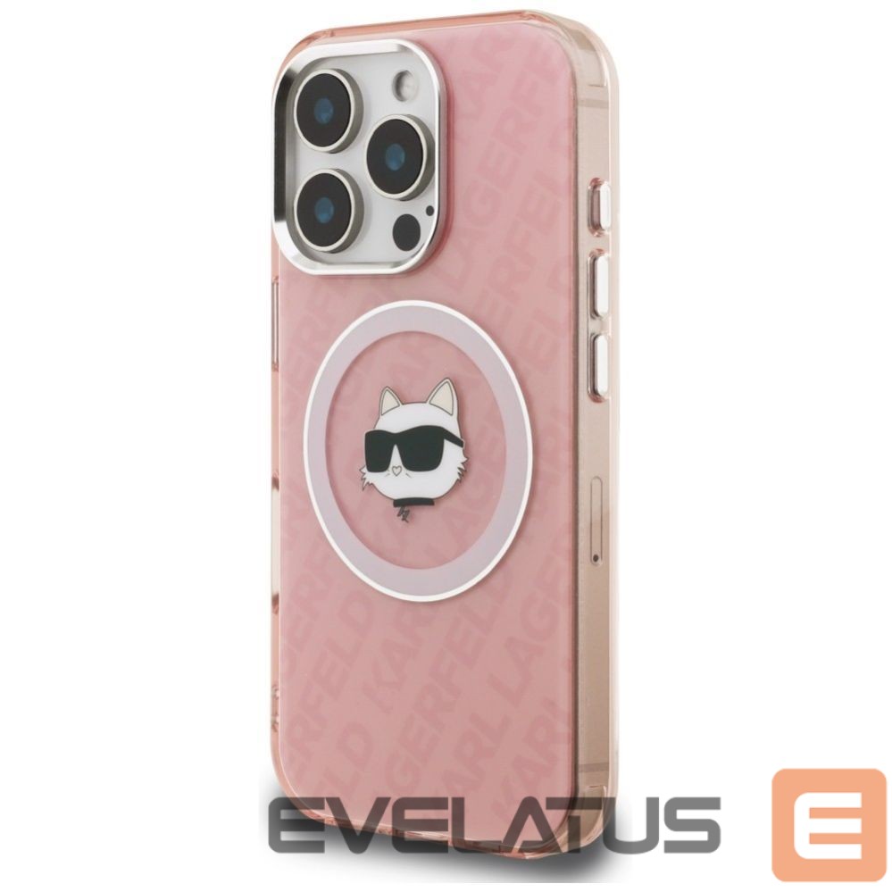 Other goods Karl Lagerfeld Karl Lagerfeld IML Choupette Head Logo MagSafe Case for iPhone 16 Pro Max - Pink
