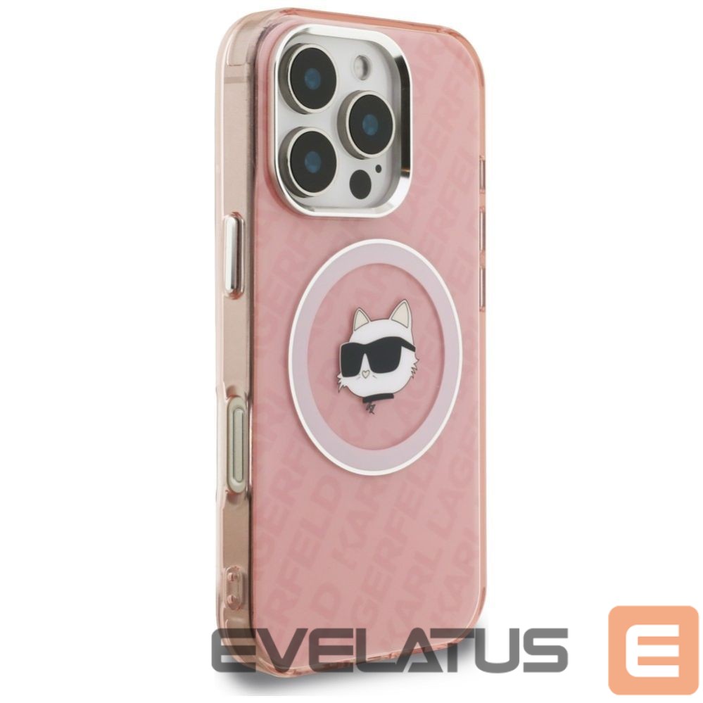 Other goods Karl Lagerfeld Karl Lagerfeld IML Choupette Head Logo MagSafe Case for iPhone 16 Pro Max - Pink