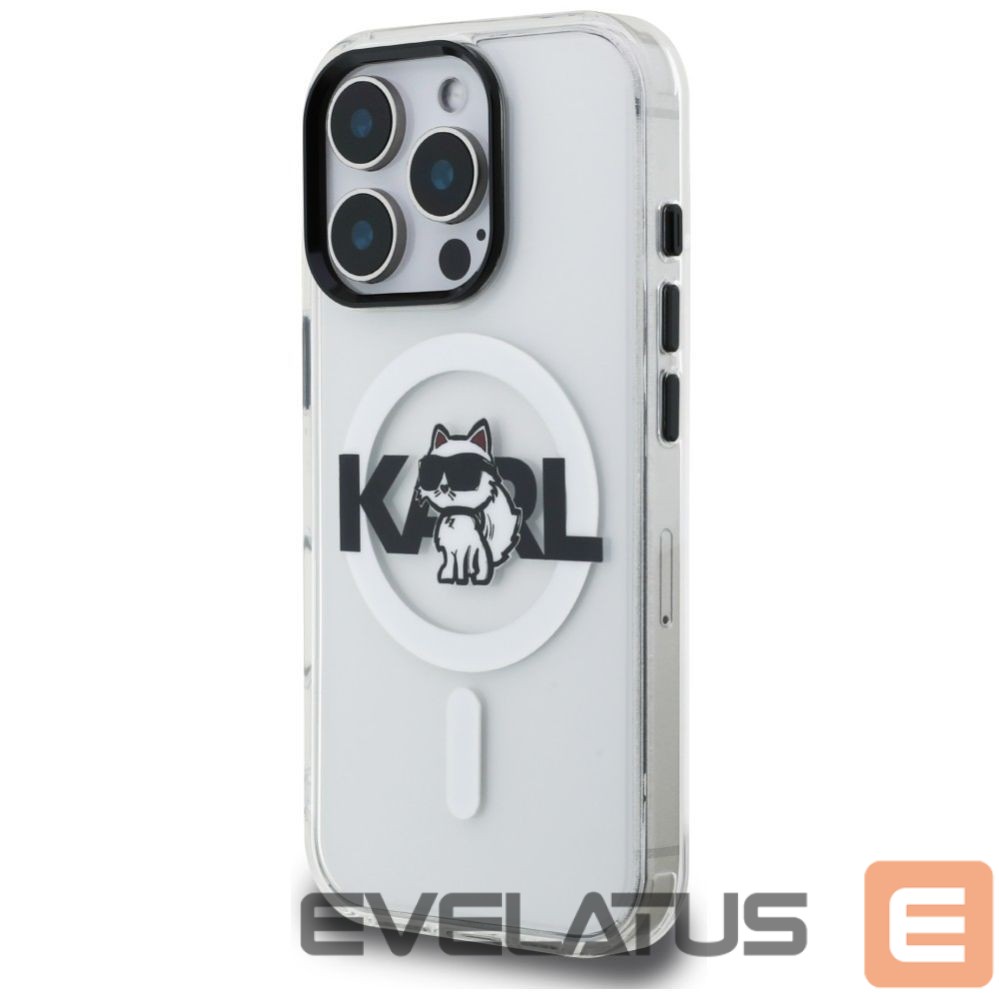 Other goods Karl Lagerfeld Karl Lagerfeld IML Choupette Sketch Logo MagSafe Case for iPhone 16 Pro - Clear