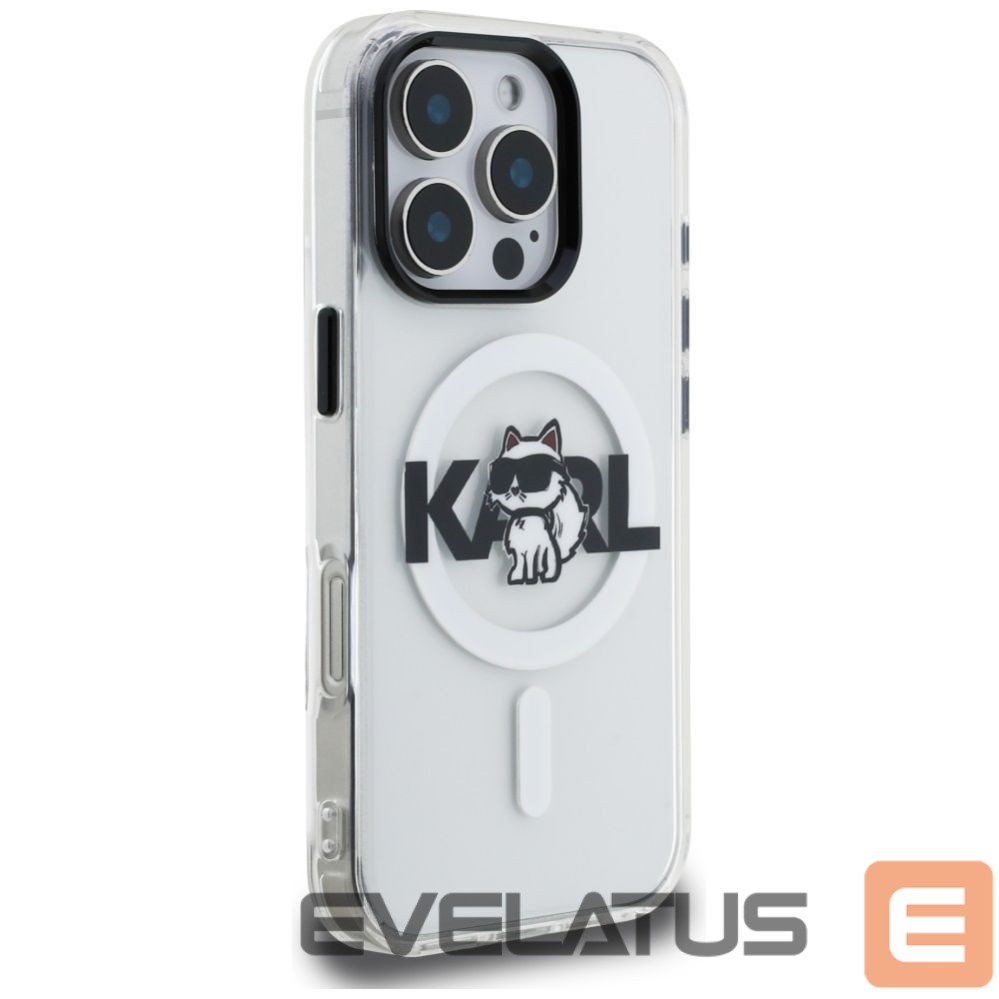Other goods Karl Lagerfeld Karl Lagerfeld IML Choupette Sketch Logo MagSafe Case for iPhone 16 Pro - Clear