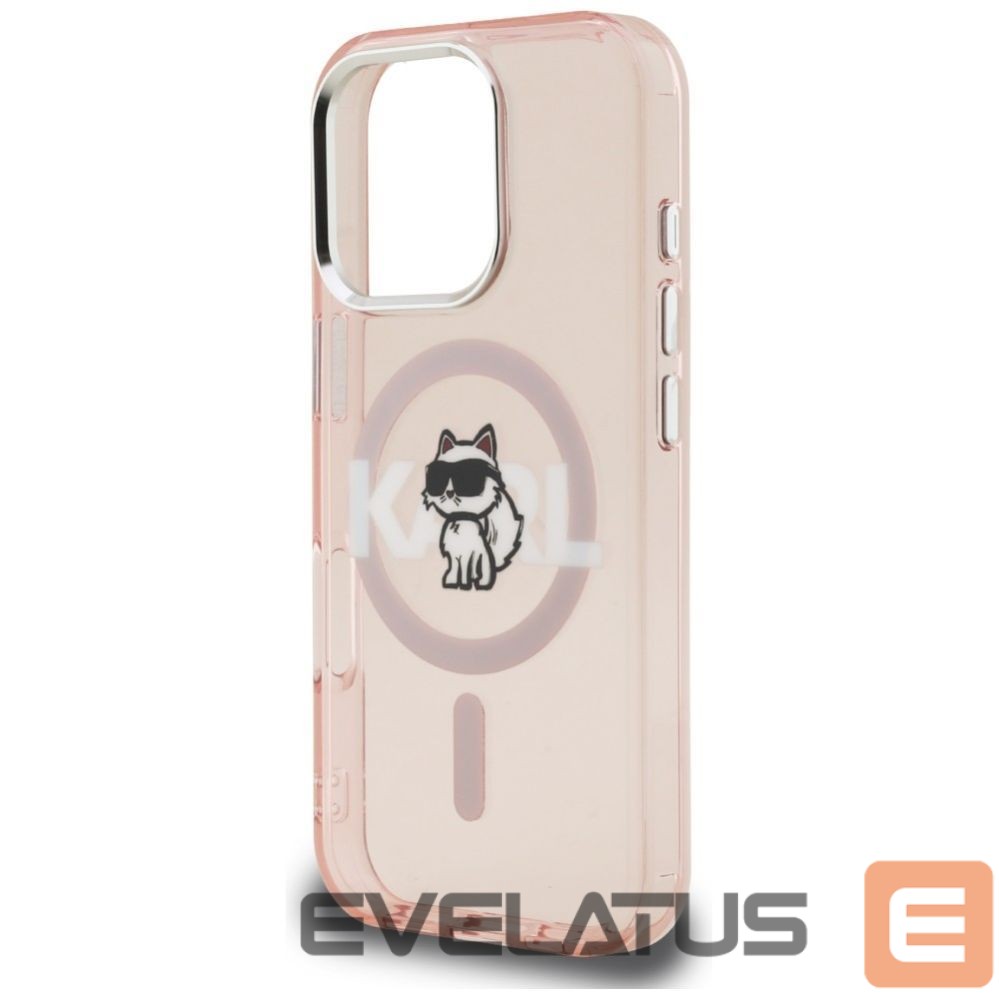 Other goods Karl Lagerfeld Karl Lagerfeld IML Choupette Sketch Logo MagSafe Case for iPhone 16 Pro - Pink