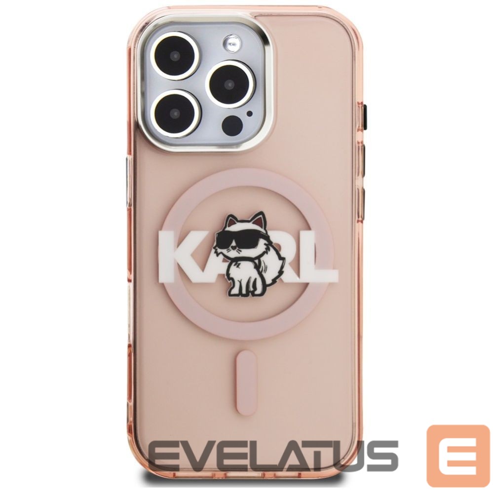 Other goods Karl Lagerfeld Karl Lagerfeld IML Choupette Sketch Logo MagSafe Case for iPhone 16 Pro - Pink
